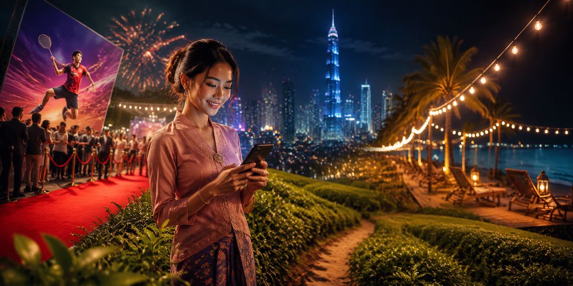 Pemain kasino dalam talian menggunakan telefon bimbit di Kuala Lumpur Malaysia